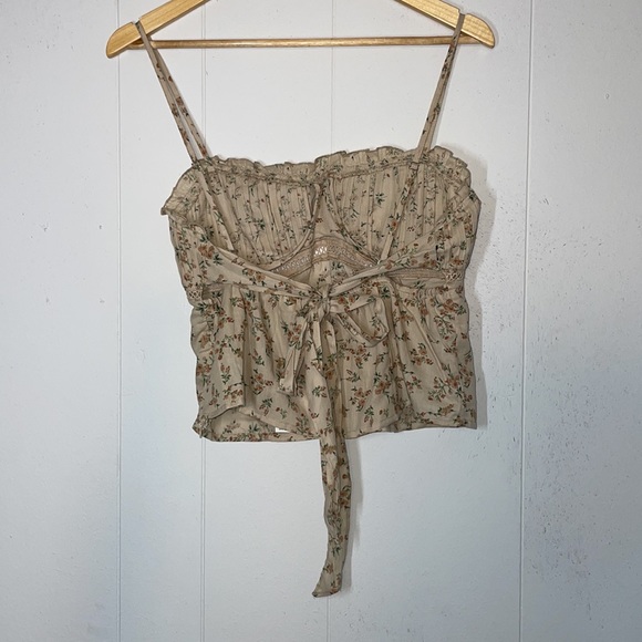 ASTR The Label Pleated Linen Cami Corset Top - Picture 6 of 10